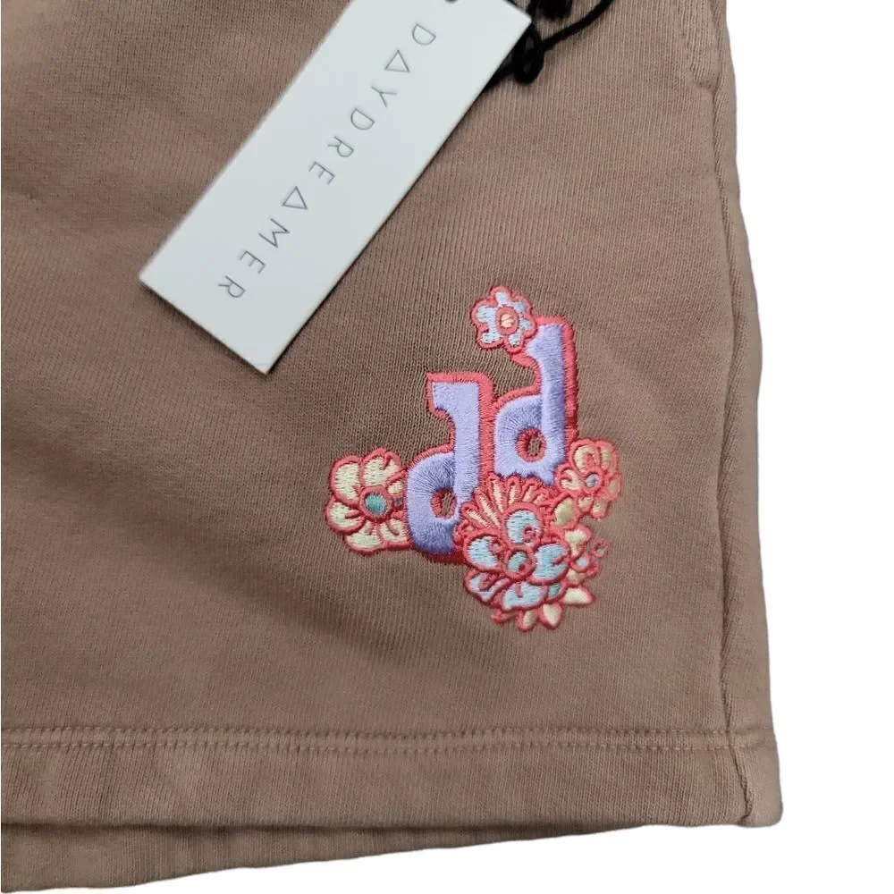 Daydreamer Flower Logo Boyfriend Sweat Shorts
